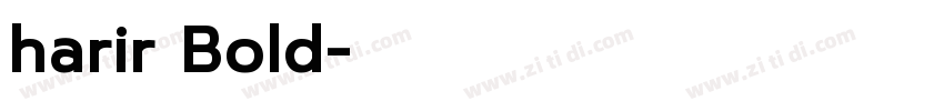 harir Bold字体转换